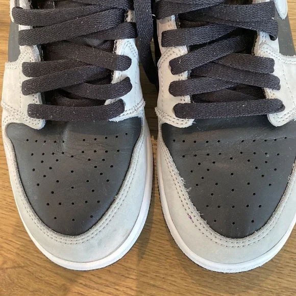 Nike Air Jordan sneakers, Gray/Black, pre-owned, Size Youth US 7 - Picture 12 of 14